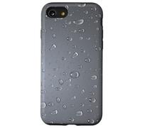 Le gocce di pioggia su sfondo grigio gocce d'acqua Custodia per iPhone SE (2020) / 7 / 8