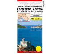 Le golfe de La Spezia et la Basse Vallée du Magra. Carte. Guide des sentiers. 170 sentiers. Echelle 1:25.000