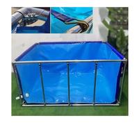 Le Grandi vasche per Pesci Fuori Terra con finestre Trasparenti, Rivestimento in PVC e Robusta Struttura in Acciaio Sono Facili da installare e Sono Ideali per l'allevamento di Koi, Oltre a