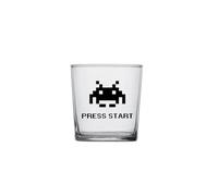 le herisson bicchiere vetro game press start REGALO IDEA MARITO FIDANZATO COMPLEANNO ANNIVERSARIO NATALE