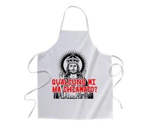 le herisson Grembiule BIANCO santo bestemmia qualcuno mi ha chiamato Divertente Idea Regalo Grembiuli SimpaticO marito fidanzato collega amcio capo