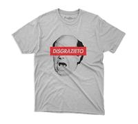 le herisson Maglietta t-Shirt Grigia Uomo disgrazieto Lino Anni 80 Film Regalo Simpatico Scritta Divertente Marito Fidanzato (IT, Testo, XXL, Regular, Regular, Colore Grigio)