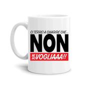 le herisson tazza Mug bianca simpatica non ne ho voglia..SIMPATICA divertente regalo dee Regali Originali amica collega fidanzata