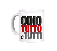 le herisson Tazza MUG simpatica divertente ODIO TUTTO E TUTTI - REGALO LAVORO COLLEGA 596