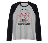Le infermiere rendono i bambini più carini divertenti magliette infermiere caregiver Maglia con Maniche Raglan