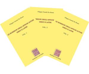 Le iscrizioni degli antichi autori greci e latini. Vol. 1-3