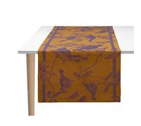 Le Jacquard Français 28266 - Runner da tavola Voliere Nocturne, 50 x 150 cm, in lino
