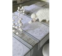 LE JACQUARD FRANCAIS RUNNER NATALIZIO 55 X 150 CM IN MISTO LINO - CONTES D'HIVER