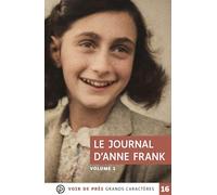 Le journal d'anne frank (2 volumes): Grands caractères, édition accessible pour les malvoyants