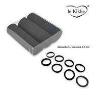 Le kikke Elastico Nero In Bossidante 60 Pezzi - Elastico per capelli