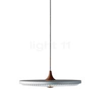 Le Klint Soleil Lampada a sospensione LED, corpo in rovere affumicato/paralume in plastica bianca - ø50 cm