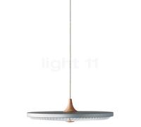 Le Klint Soleil Lampada a sospensione LED, corpo in rovere chiaro/paralume in plastica bianca - ø50 cm