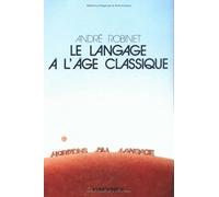 Le Langage a L'age Classique