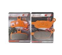 LE LEFOSSI Moto Fibra di Carbonio Anteriore e Posteriore Pastiglie Freno per Compatibile con Harley Davidson FLSTFB Fat Boy Special/LO 2010-2014 FLSTF Fat Boy 2008-2014 FA457F FA458R