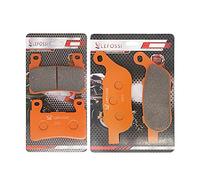 LE LEFOSSI Moto Fibra di Carbonio Anteriore e Posteriore Pastiglie Freno per Compatibile con Harley Davidson FLSTN Softail Deluxe FLS Softail Slim FXST Softail Standard 2015-2017 FA296F FA458R