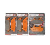 LE LEFOSSI Moto Fibra di Carbonio Anteriore e Posteriore Pastiglie Freno per Compatibile con Suzuki Brake Pads AN 650 Burgman Executive/Skywave 2003-2014 FA142F FA412R