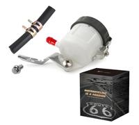 LE LEFOSSI Serbatoio Liquido Freni Moto Coppa Olio Serbatoio Pompa del Freno Parte W/staffa per Compatibile con Suzuki SV 650 03-09 SV 1000 03-07 GSX-R600 GSX-R750 2000-2005 GSX-R1000