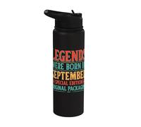 Le leggende del compleanno di settembre sono nate a settembre divertenti Stainless Steel Insulated Water Bottle