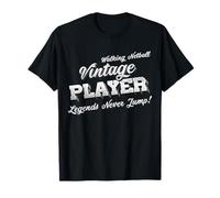 Le Leggende del Giocatore Vintage di Walking Netball Non saltano mai Maglietta