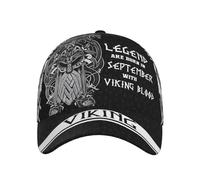 Le Leggende Nascono A Settembre con Sangue Vichingo Unisex Cappellino da Baseballberretto Protezione Solare Snapback-Cappello Moda Cappello da Baseball per Caccia Alpinismo Campeggio