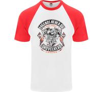 Le Leggende Non Muoiono Maglietta Baseball S/S Per Uomo Biker