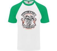 Le Leggende Non Muoiono Maglietta Baseball S/S Per Uomo Biker