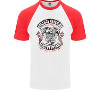 Le Leggende Non Muoiono Maglietta Baseball S/S Per Uomo Biker