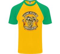Le Leggende Non Muoiono Maglietta Baseball S/S Per Uomo Biker