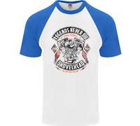 Le Leggende Non Muoiono Maglietta Baseball S/S Per Uomo Biker