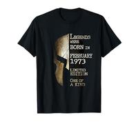 Le Leggende sono nate a Febbraio 1973 Compleanno Maglietta