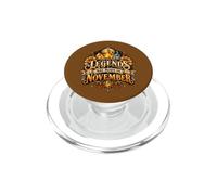 Le leggende sono nate a novembre Citrine Topaz Compleanno PopSockets PopGrip per MagSafe