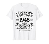 Le Leggende Sono Nate nel 1945 invecchiate Perfettamente Maglietta