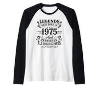 Le Leggende Sono Nate nel 1975 invecchiate Perfettamente Maglia con Maniche Raglan