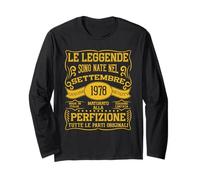 Le Leggende Sono Nate Nel Settembre 1978 - 47 Anni Maglia a Manica