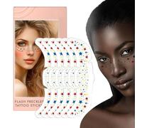 Le Lentiggini Stelle Per Le Donne - Scintille Di Faccia Brillante, Patch Di Foglia Di Trucco | Punti Di Glitter Di Bellezza, Decorazione Della Polvere Del Tatuaggio Del Fest