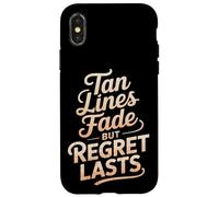 Le linee dell'abbronzatura svaniscono ma il rimpianto dura le scottature solari Custodia per iPhone X/XS