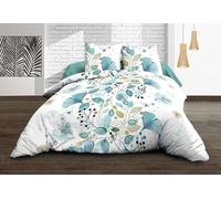 Le linge de Jules Bloom - Copripiumino 240 x 260 + 2 federe in puro cotone a 57 fili, colore: Bianco