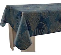 Le linge de Jules Olinda - Tovaglia antimacchia blu quadrata, 150 x 150 cm
