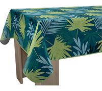 Le linge de Jules Tovaglia antimacchia Bali, rettangolare, 150 x 350 cm, blu, verde