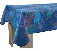 Le linge de Jules Tovaglia antimacchia corallo, rettangolare, 150 x 240 cm, corallo e blu