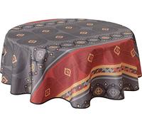 Le linge de Jules Tovaglia antimacchia Valparaiso, rotonda, 160 cm, colore: Rosso