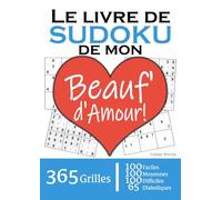 Le Livre de Sudoku de mon Beauf' d'Amour | 365 Grilles | 4 Niveaux de Difficulté: Cadeau à offrir à son beau frère : 365 grilles dont 100 faciles, 100 ... et 65 diaboliques. Un an de plaisir !