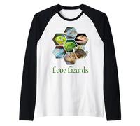Le lucertole Amano i rettili delle lucertole Maglia con Maniche Raglan