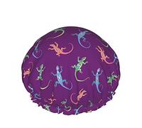 Le lucertole sono carine e divertenti, riutilizzabili, elastiche, da bagno, impermeabili, per donne, cappelli per ragazze, spa, uso domestico, hotel e parrucchiere