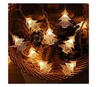 Le luci, Luci della stringa dell'albero di Natale|Luci natalizie a LED|Luci creative|Luci decorative a batteria for la festa di nozze di Natale, festa di casa da giardino(Warm White,6.5FT(10LED))