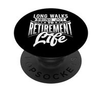 Le lunghe passeggiate portano gioia al design della vita in pensione PopSockets PopGrip Adesivo