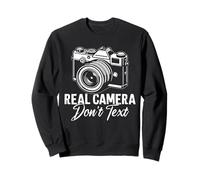 Le Macchine fotografiche Reali Non scrivono Divertenti Amanti della Fotografia istantanea Felpa