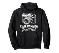 Le Macchine fotografiche Reali Non scrivono Divertenti Amanti della Fotografia istantanea Felpa con Cappuccio