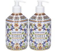 Le Maioliche Sapone Liquido Gelsomino e Vaniglia Linea Riviera 2x500 m