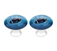 Le manopole blu vibranti del governo dell'acqua dell'oceano del calcio tirano del cassetto rotondo dell'acciaio inossidabile per la maniglia della porta del guardaroba